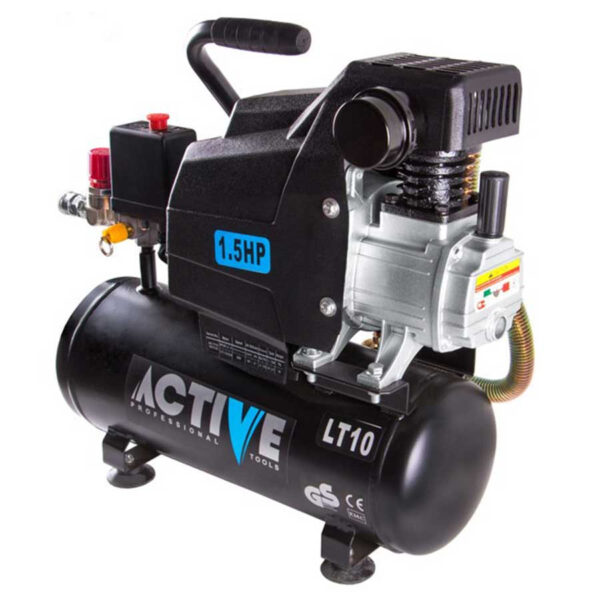 کمپرسور هوا 10 لیتری Active مدل AC-1110 - ابزار کوثران | فروشگاه اینترنتی ابزار آلات