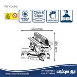 اره فارسی بر Bosch مدل GTM12JL
