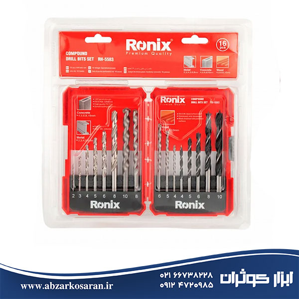 مجموعه 16 عددی مته Ronix مدل RH-5583