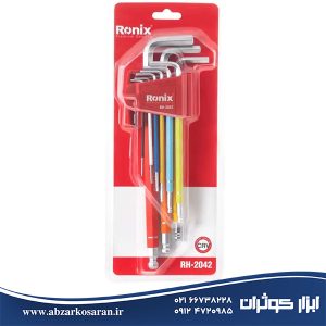 آلن ست 9 عددی شش گوش بلند الوان رونیکس Ronix مدل RH-2042