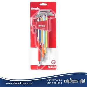آلن ست 9 عددی ستاره‌ای بلند الوان رونیکس Ronix مدل RH-2043