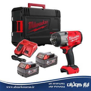 آچار بکس ضربه‌ای 1/2 اینچ 18 ولت شارژی میلواکی Milwaukee مدل M18FHIW2F12-502X