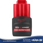 باتری 12 ولت 2.5 آمپرساعت میلواکی Milwaukee مدل M12HB2.5