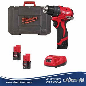 دریل پیچگوشتی ساب کامپکت 12 ولت شارژی میلواکی Milwaukee مدل M12BLDDRC-202C