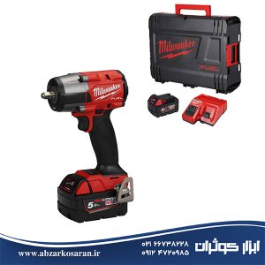 آچار بکس ضربه‌ای 3/8 اینچ 12 ولت شارژی میلواکی Miwaukee مدل M18FMTIW2F38-502X