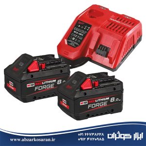 کیت باتری و شارژر 18 ولت 8 آمپر میلواکی Milwaukee مدل M18FORGENRG-802