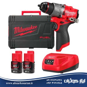 دریل پیچگوشتی 12 ولت شارژی میلواکی Milwaukee مدل M12FDD2-202C