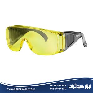 عینک ایمنی بغل دار زرد رنگ رونیکس Ronix مدل RH-9024