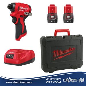 پیچگوشتی ضربه‌ای شارژی میلواکی Milwaukee مدل M12BLIDRC-202C