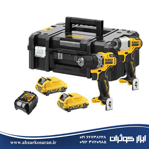 کیت دریل شارژی و پیچ بند شارژی دیوالت Dewalt مدل DCK2110L2T کیت دریل شارژی و پیچ بند شارژی دیوالت Dewalt مدل DCK2110L2T