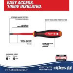 مجموعه 5 عددی ابزار دستی عایق 1000 ولت میلواکی Milwaukee مدل 48222215