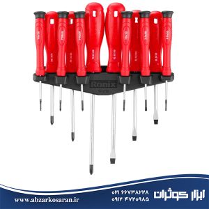 ست 12 عددی ترکیبی پیچگوشتی و پیچگوشتی ساعتی رونیکس Ronix مدل RH-2728