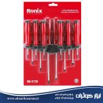 ست 12 عددی ترکیبی پیچگوشتی و پیچگوشتی ساعتی رونیکس Ronix مدل RH-2728