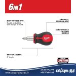 پیچگوشتی چندکاره 6 در 1 میلواکی Milwaukee مدل 48222762