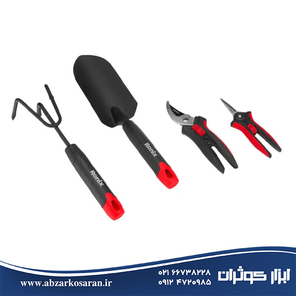 کیت ابزار باغبانی با کیف کمری 5 پارچه رونیکس Ronix مدل RS-0010