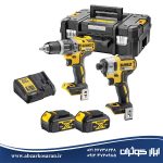 مجموعه 2 عددی ابزار شارژی براشلس 18 ولت دیوالت Dewalt مدل DCK2062M2T-GB