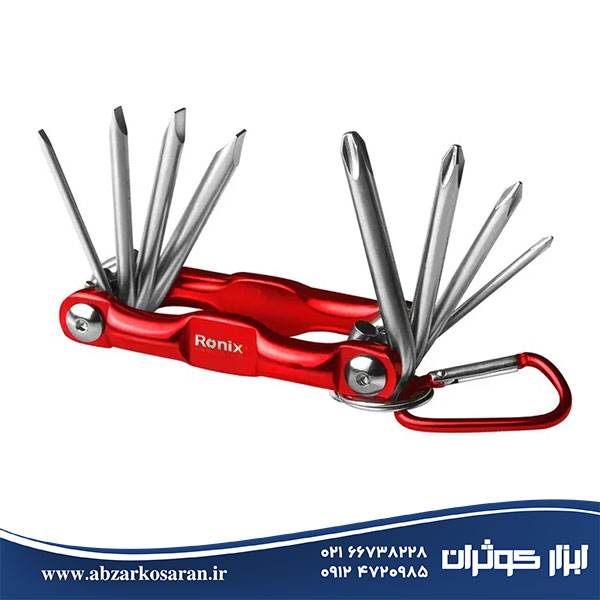 ست پیچگوشتی چاقویی آلومینیومی 8 عددی فانتزی رونیکس Ronix مدل RH-2901